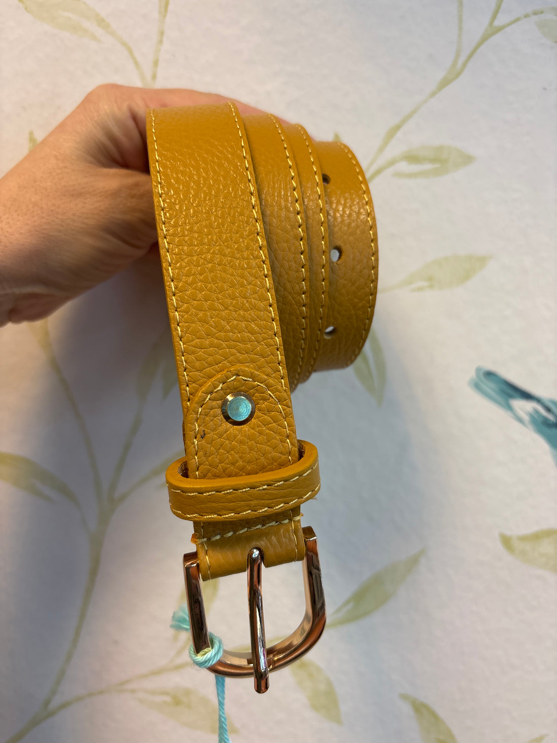 Cinturón Piel Mostaza