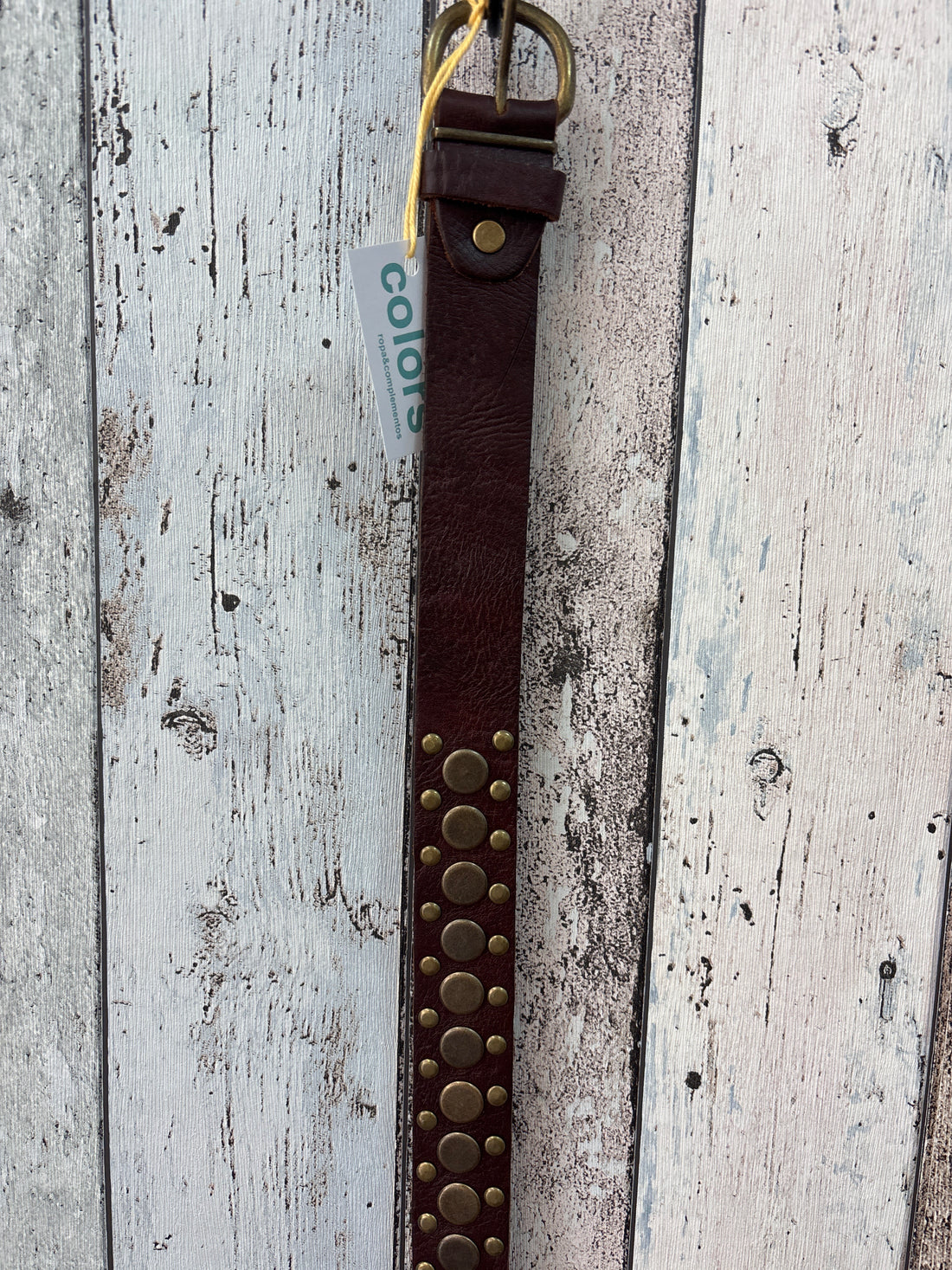 Cinturón Piel Tacha