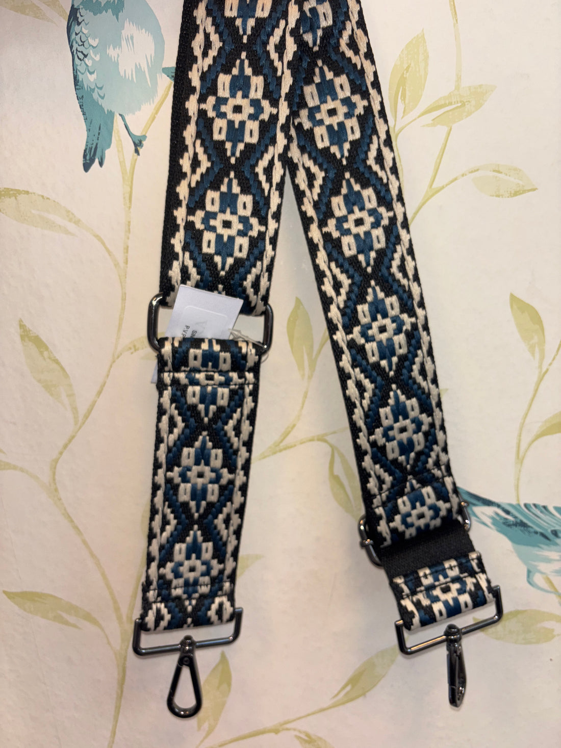 Correa Bolso Negro/Azul