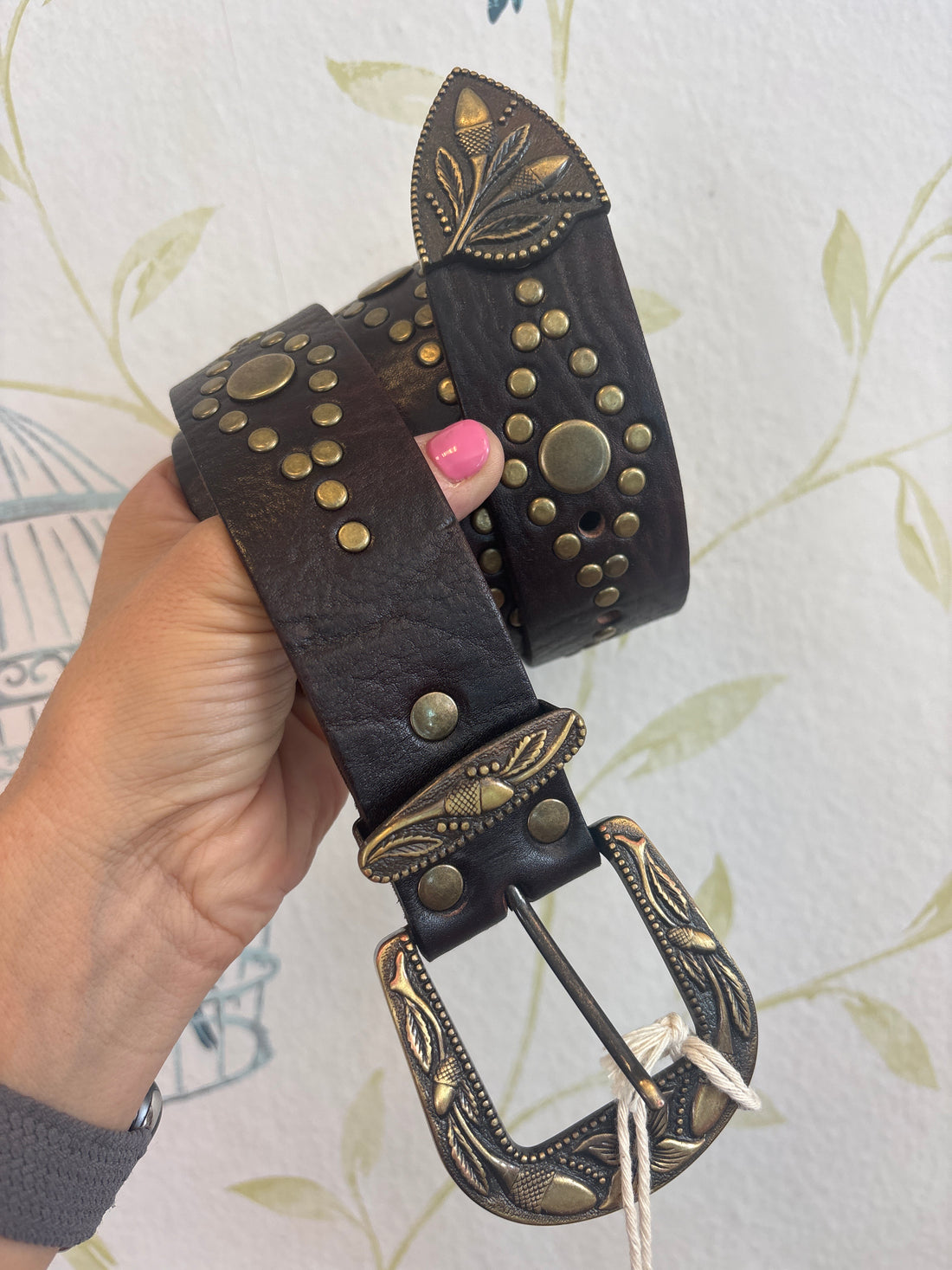 Cinturón Cuero Tachuelas