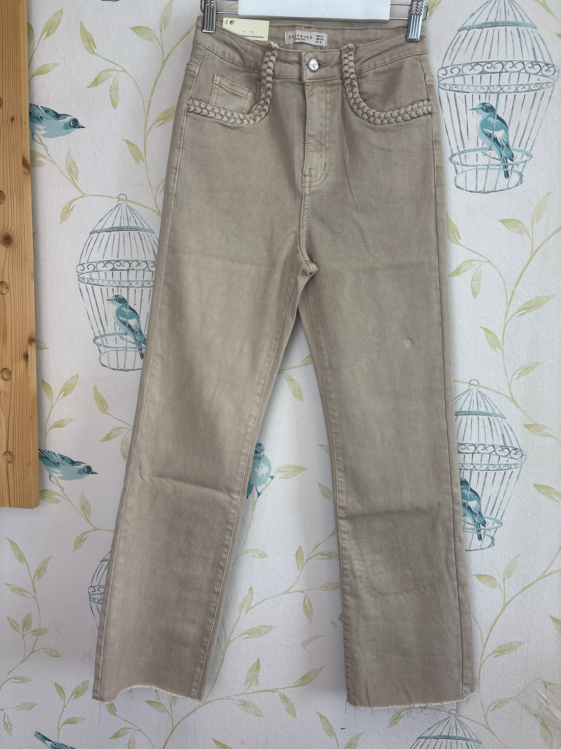 Pantalón Flared Trenza