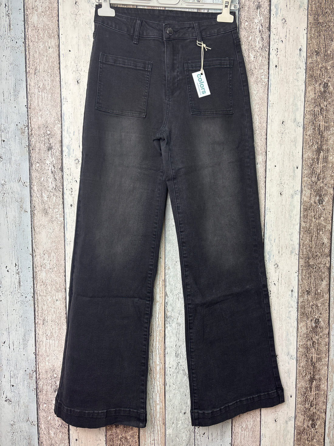 Vaquero Wide Leg Bolsillos Cuadrados