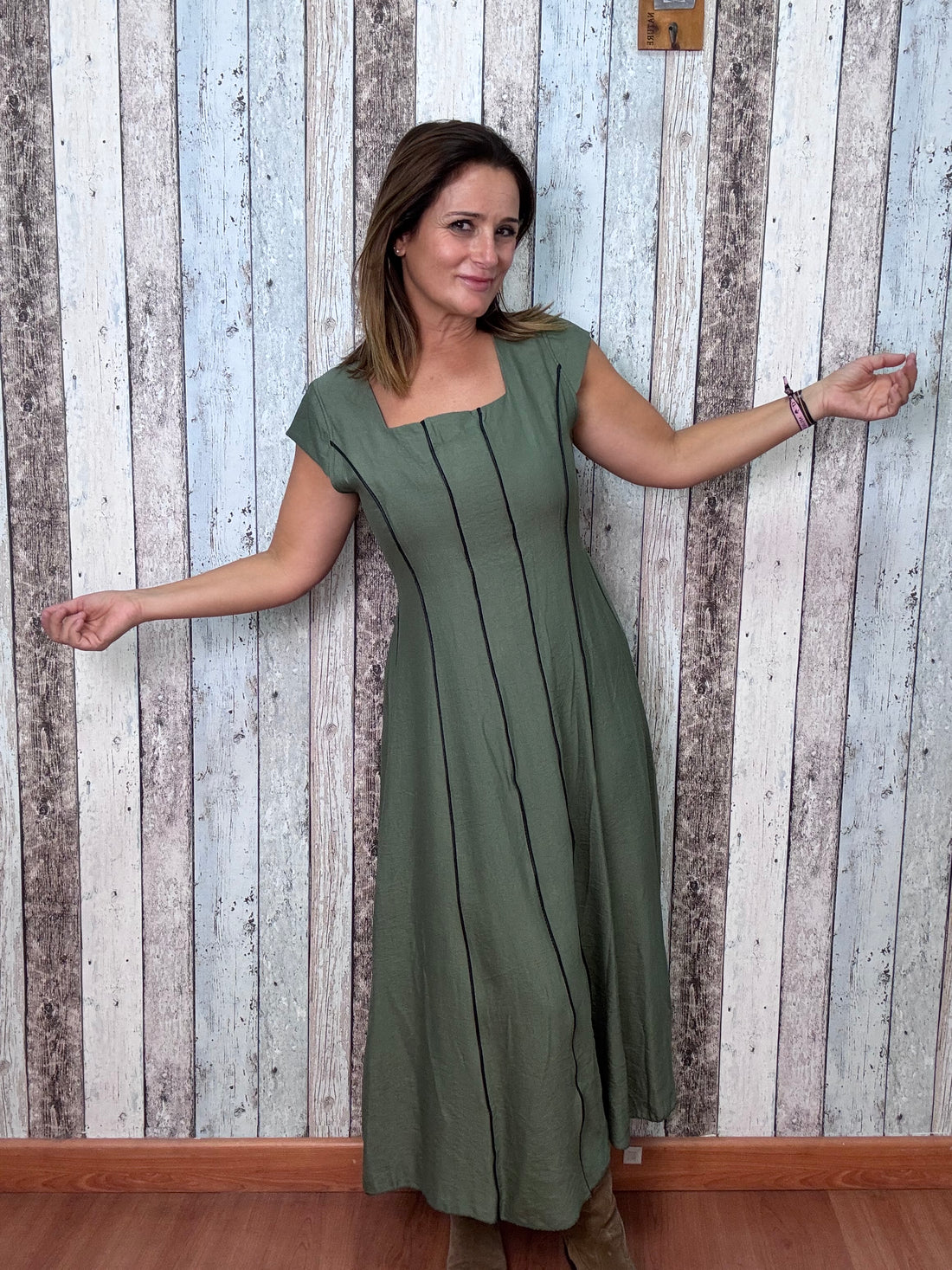 Vestido Carmela Verde