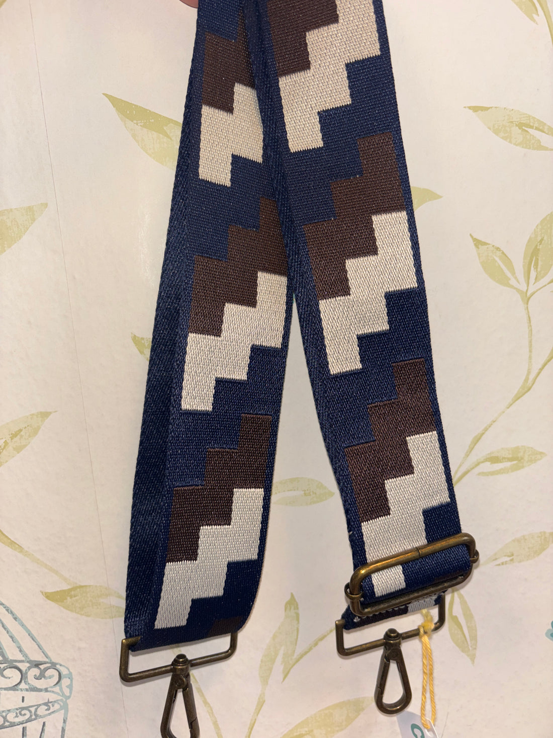 Correa Bolso Azul/Marrón