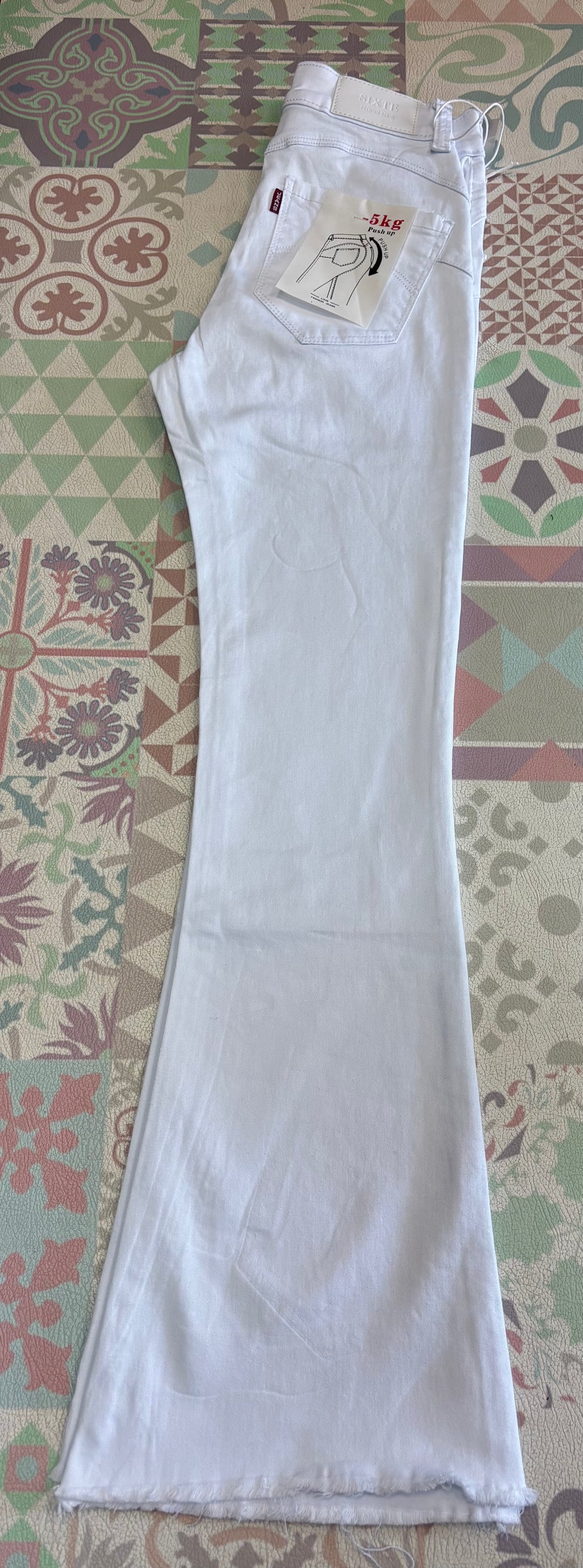Pantalón Flared Blanco