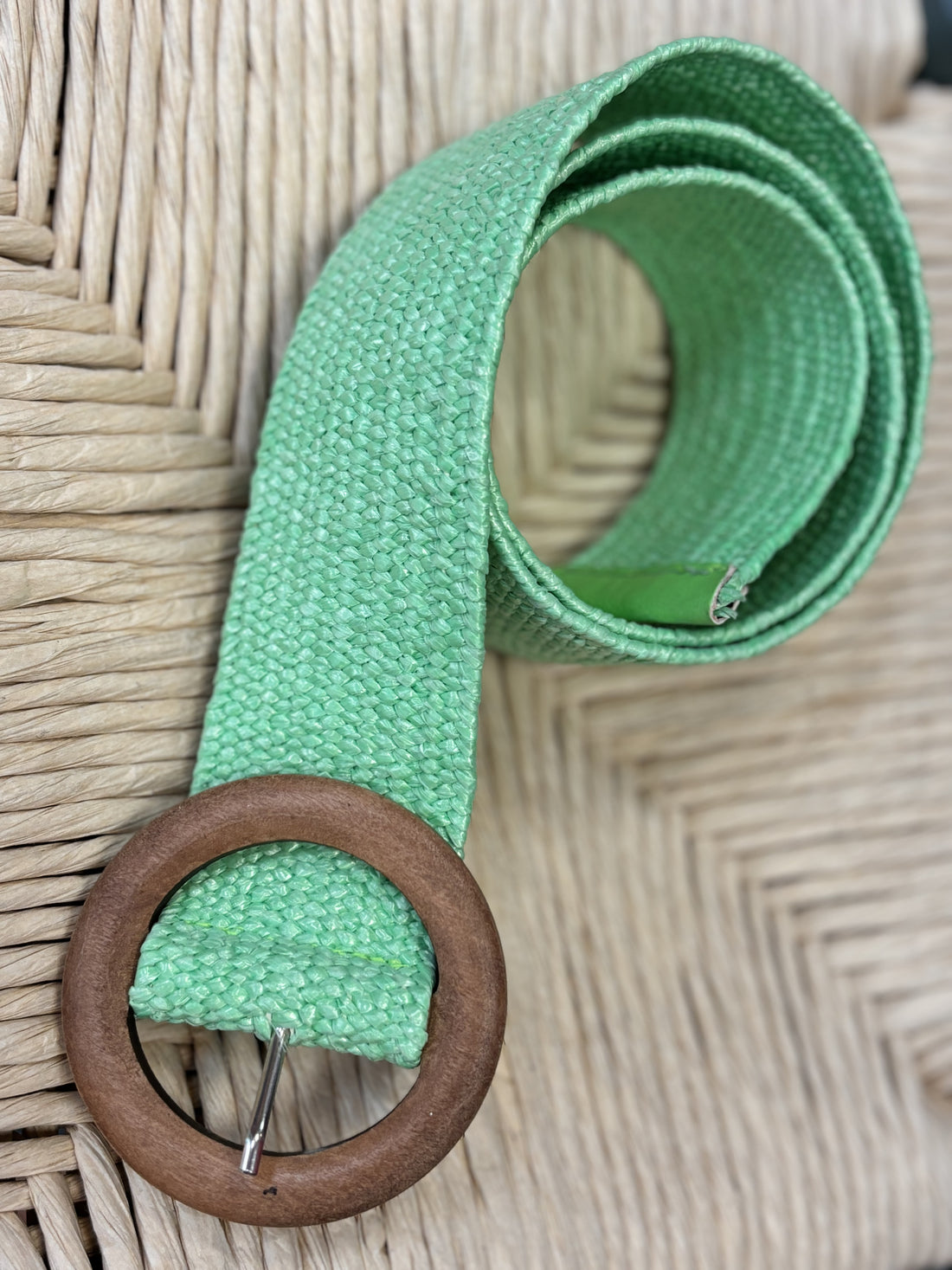 Cinturón Rafia Verde