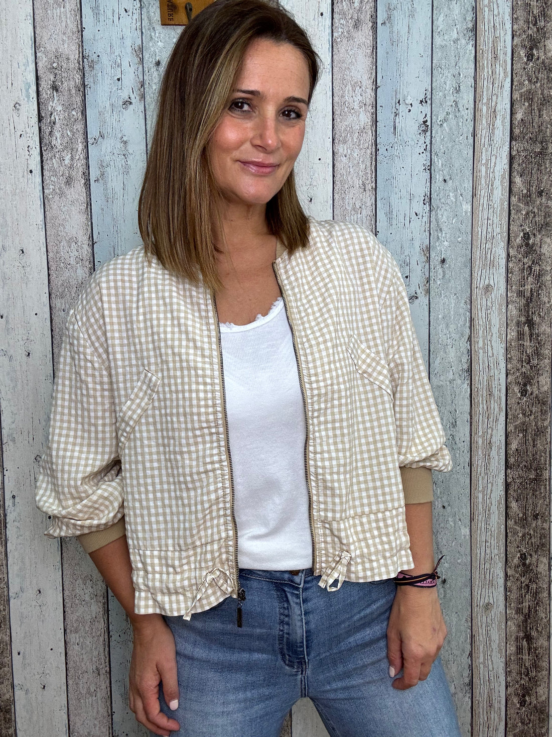 Bomber Vichy Beige