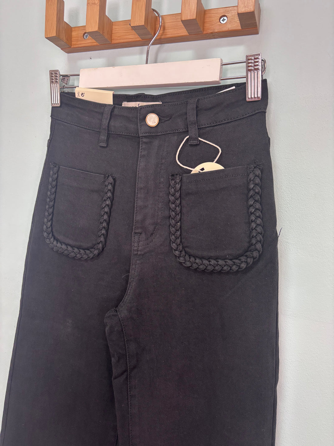 Vaquero Trenzado Negro