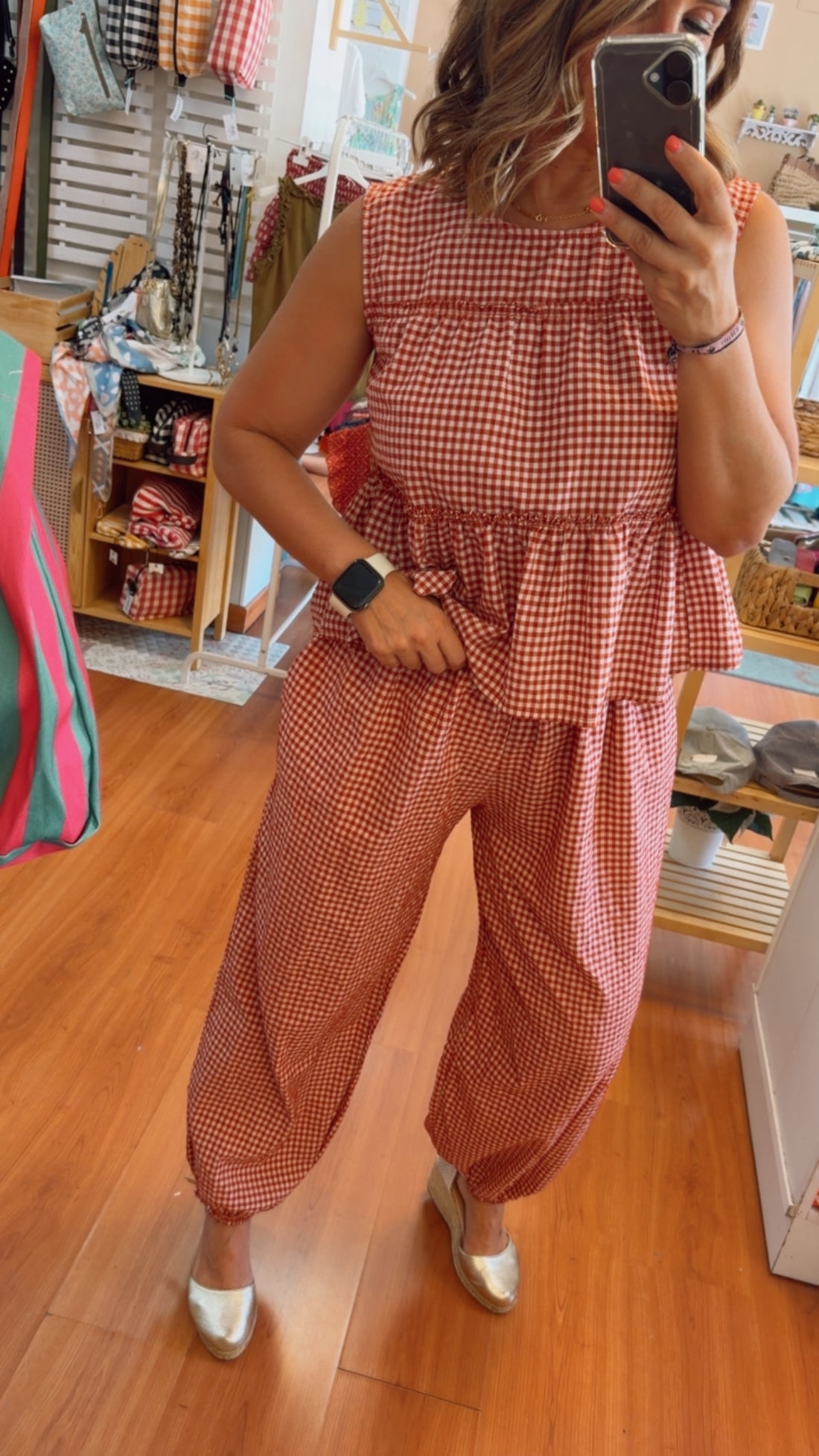 Pantalón Bombacho Vichy
