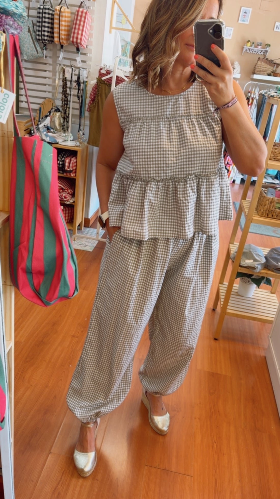 Pantalón Bombacho Vichy