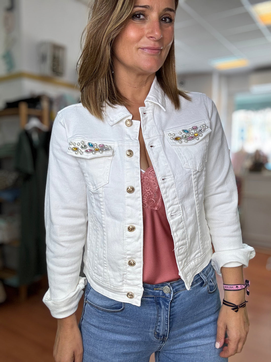 Cazadora pedrería