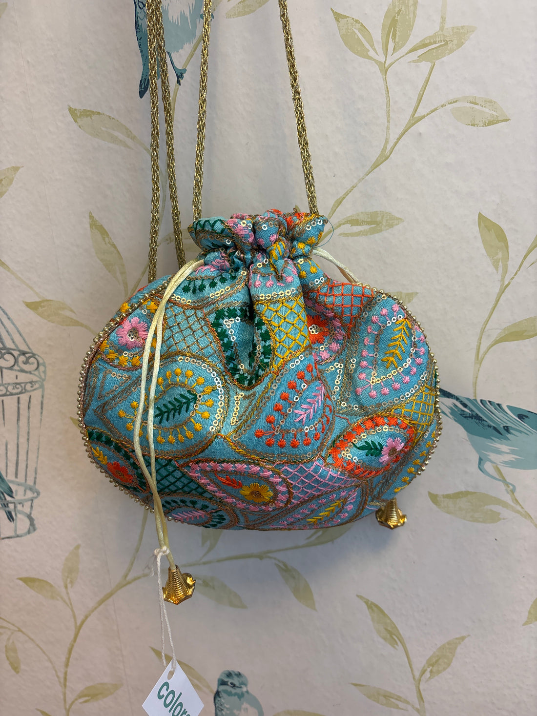 bolso bordado lentejuelas
